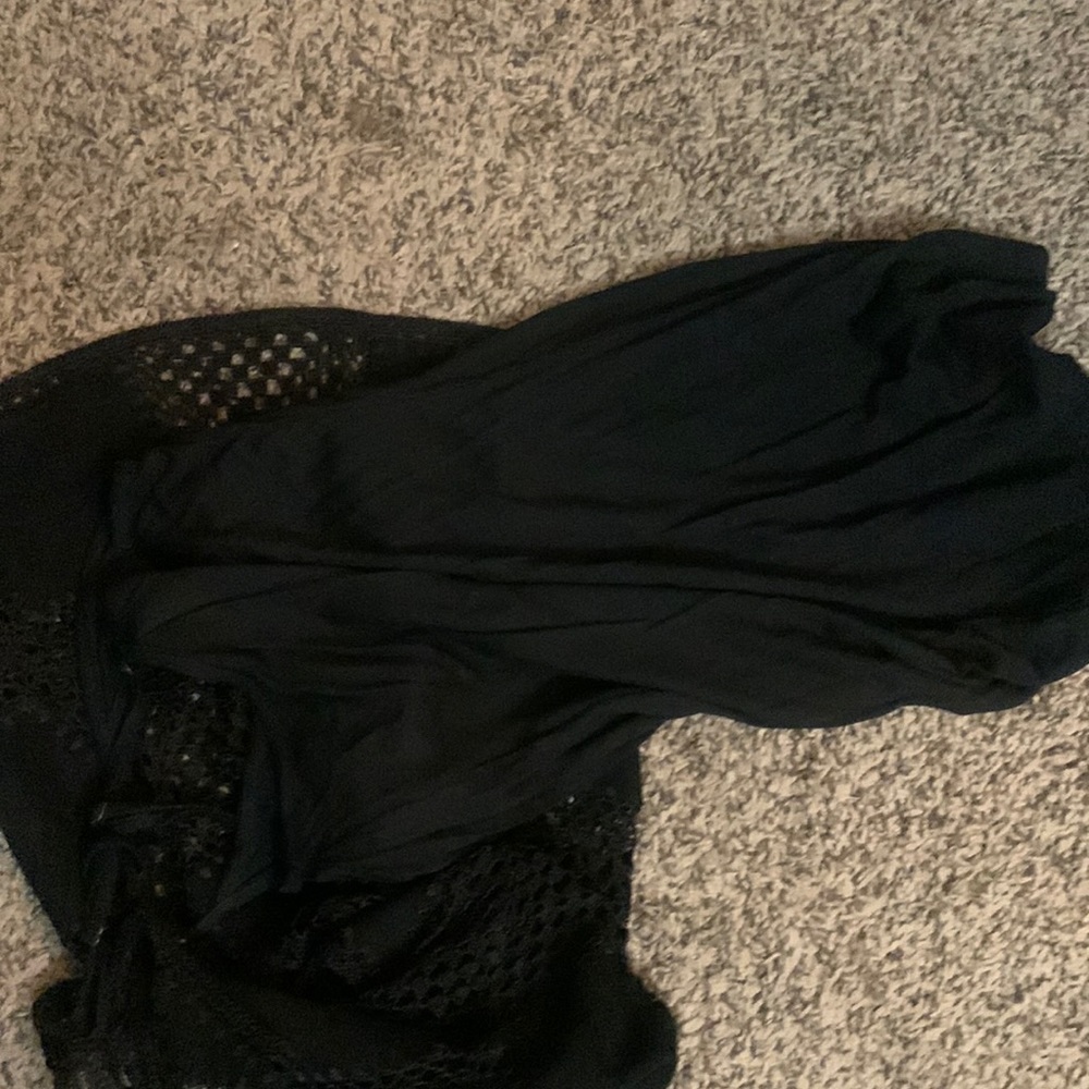 Black Patchwork Mini Dress - image 6